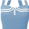 Vestido Vintage Boogie Woogie Azul