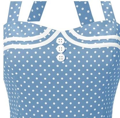 Vestido Vintage Boogie Woogie Azul