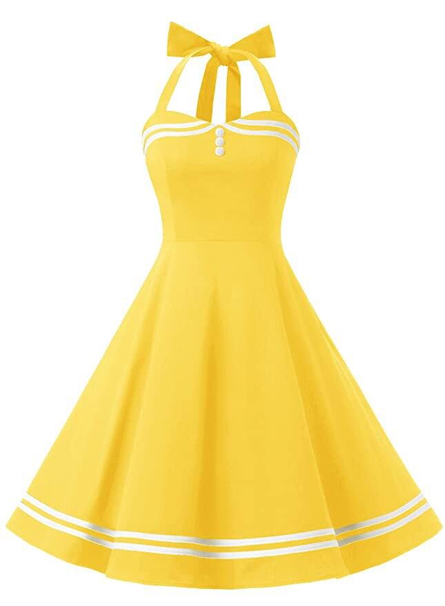 Vestido Vintage Amarillo Boogie Woogie
