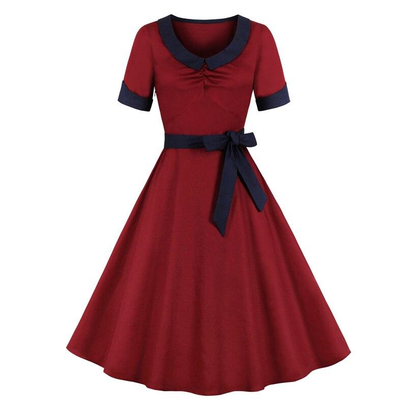 Vestido Vintage Burdeos