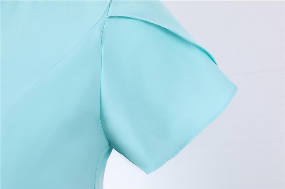 Vestido Vintage Botones Azul