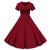 Vestido Vintage Botones Burdeos