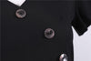 Vestido Vintage Botones Negro