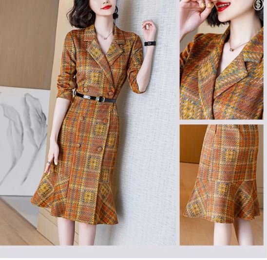 Vestido Vintage De Café De Canadá