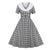 Vestido Vintage Cuadros Negro