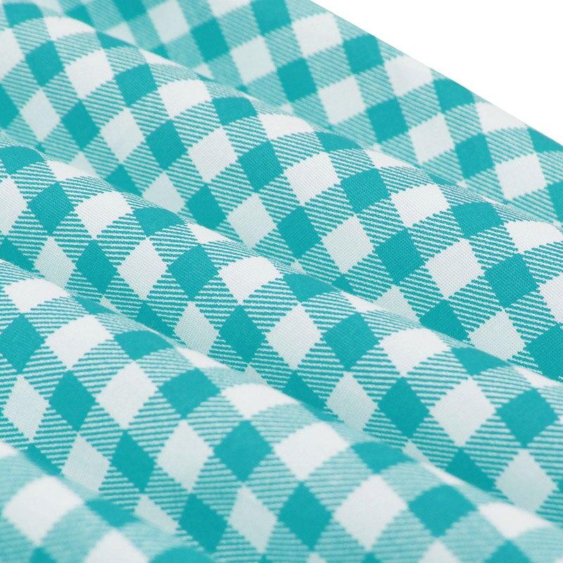 Vestido Vintage Cuadros Turquesa