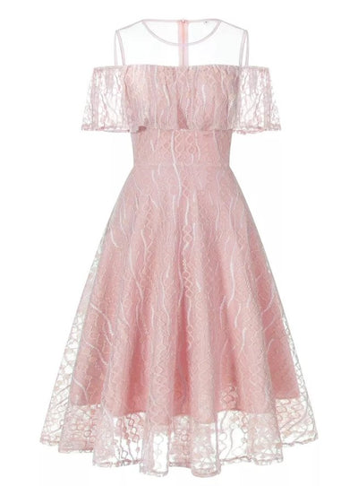 Vestido De Ceremonia Rosa Vintage