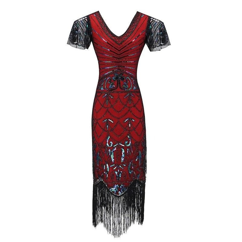 Vestido Vintage Rojo Charleston