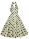 Vestido De Lunares Retro Chic Vintage
