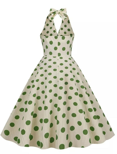 Vestido De Lunares Retro Chic Vintage
