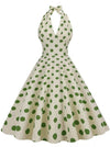 Vestido De Lunares Retro Chic Vintage