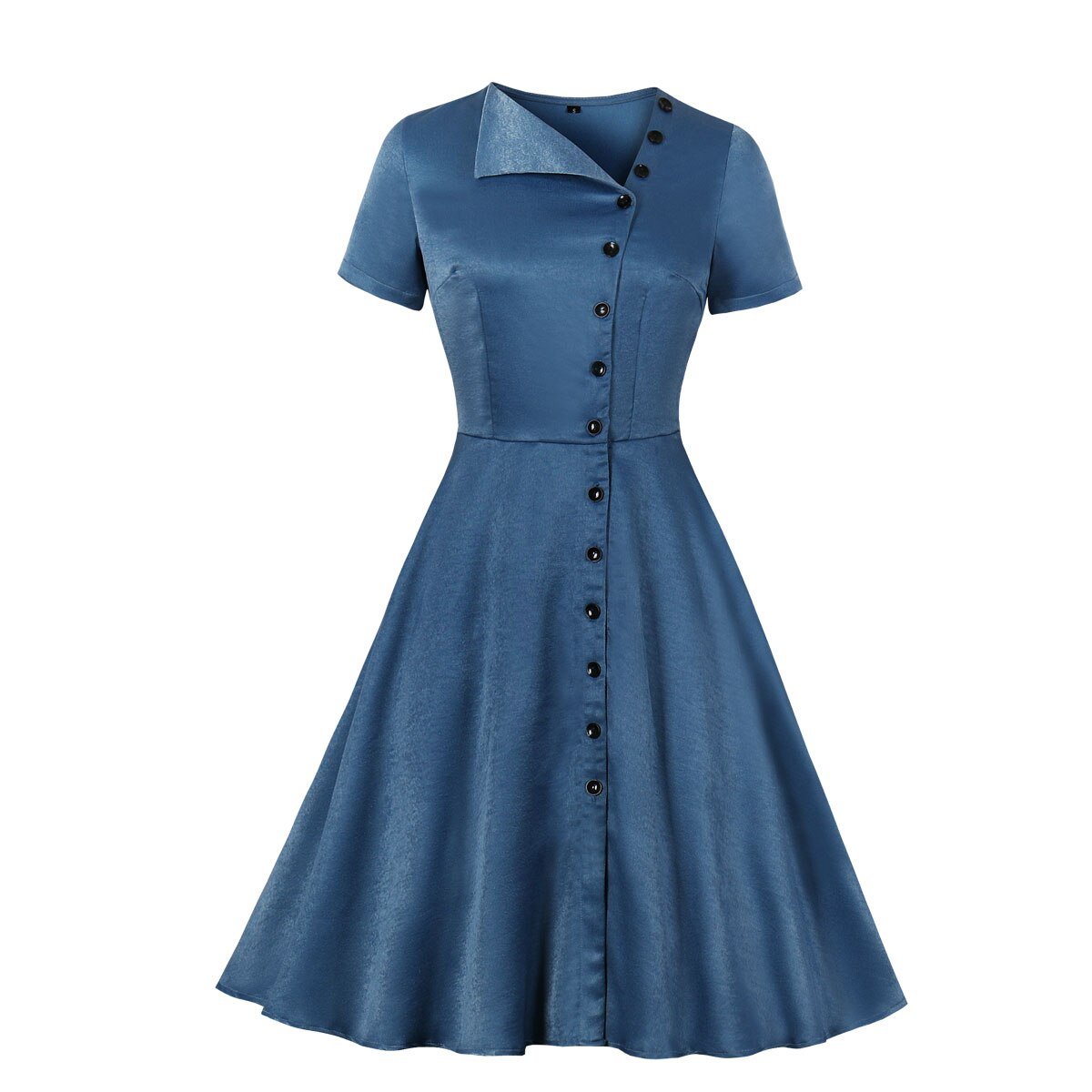 Vestido Vintage Escote Barco