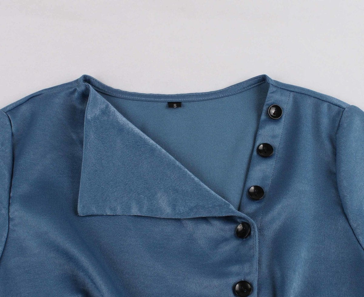 Vestido Vintage Escote Barco