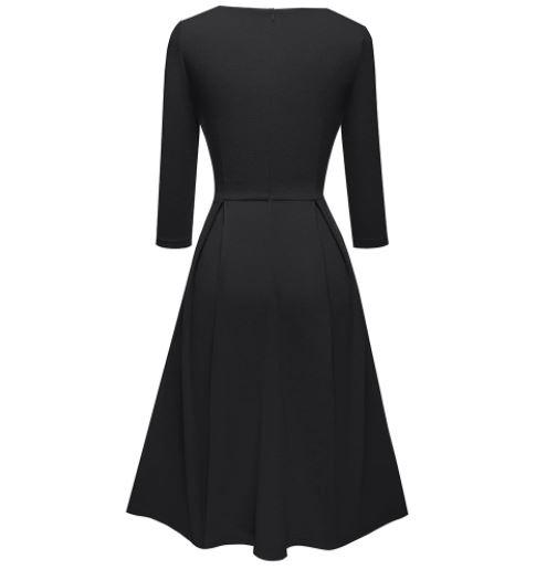 Vestido Negro 60s 70s