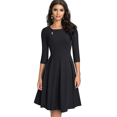 Vestido Negro 60s 70s