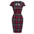 Vestido Vintage De Cuadros Con Escote Cuadrado