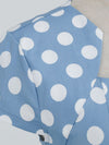 Vestido Vintage Escote Cuadrado Lunares