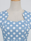 Vestido Vintage Escote Cuadrado Lunares