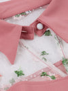 Vestido Vintage Cuello Peter Pan Rosa
