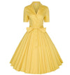 Vestido Vintage Con Cuello De Muesca