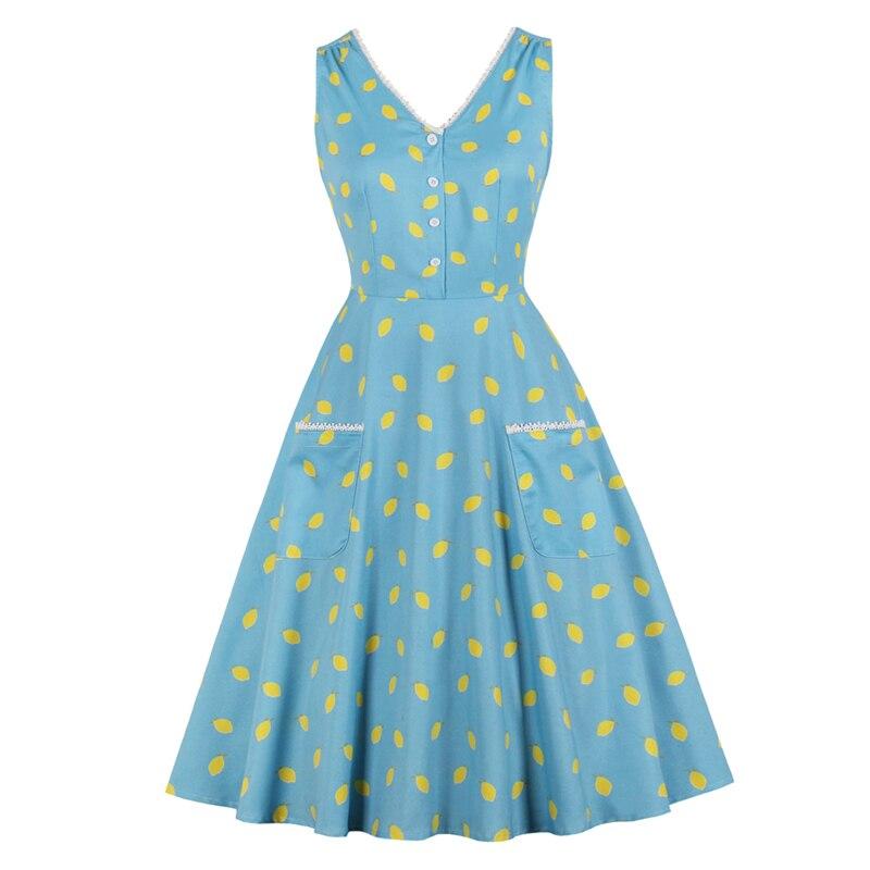 Vestido Vintage Con Cuello De Encaje