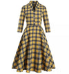 Vestido Vintage De Cuello Ancho