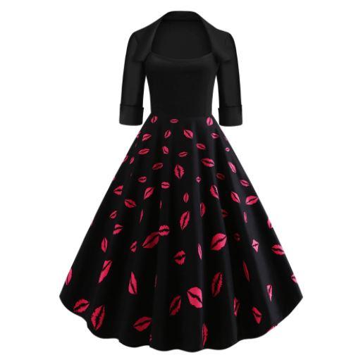 Vestido Besos Años 50