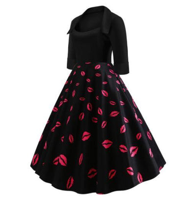 Vestido Besos Años 50