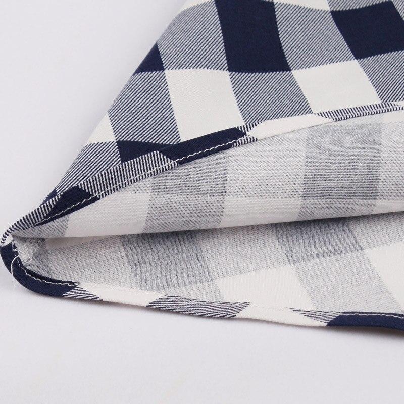 Vestido Vintage De Algodón A Cuadros