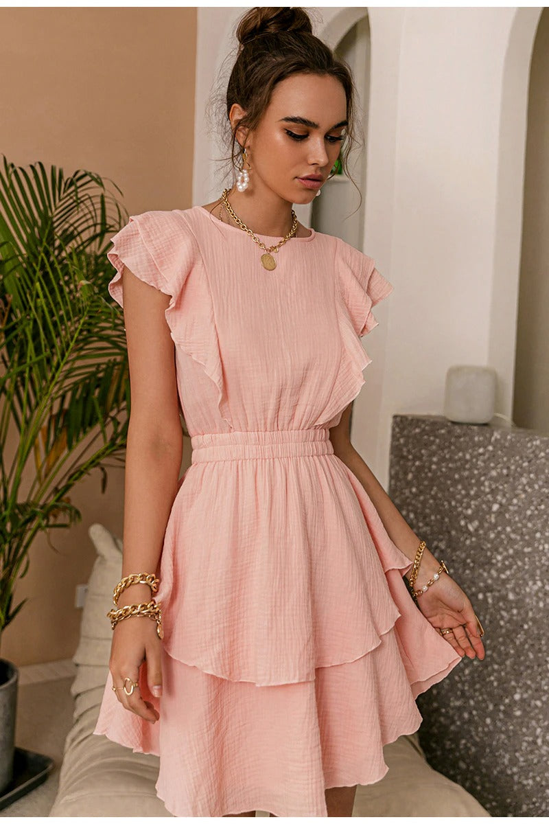 Vestido De Algodón De La Vendimia