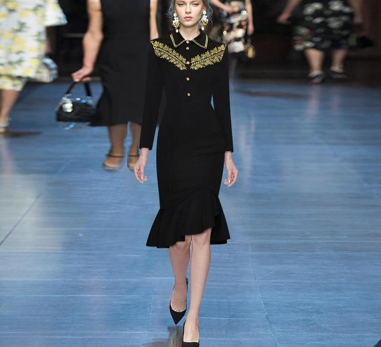 Vestido De Alta Costura De La Década De 1940