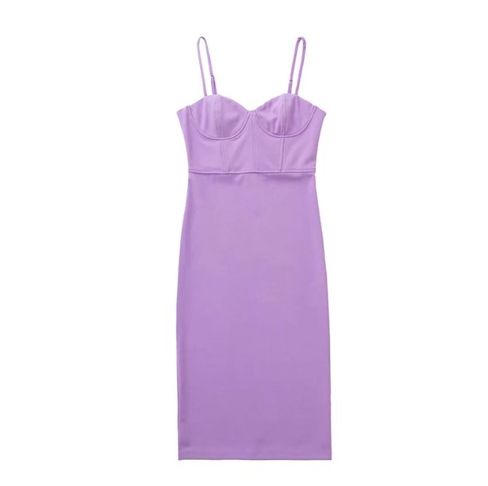 Vestido Lápiz Vintage 1940s Lavanda