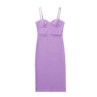 Vestido Lápiz Vintage 1940s Lavanda