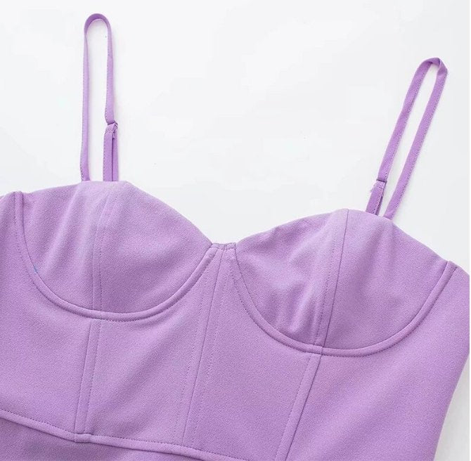 Vestido Lápiz Vintage 1940s Lavanda