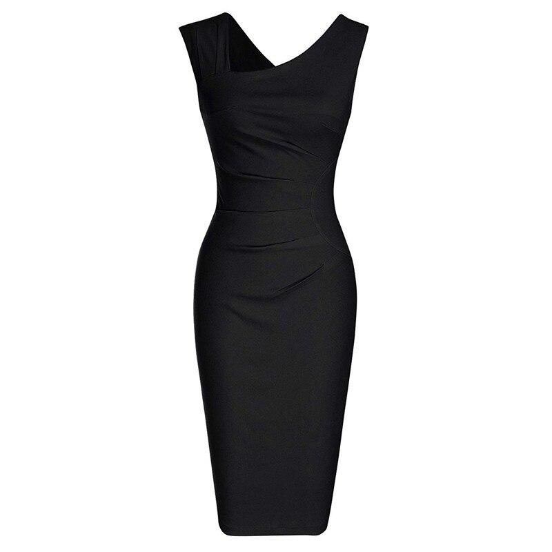 Vestido Lápiz Vintage Chic Negro