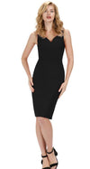 Vestido Lápiz Negro Vintage
