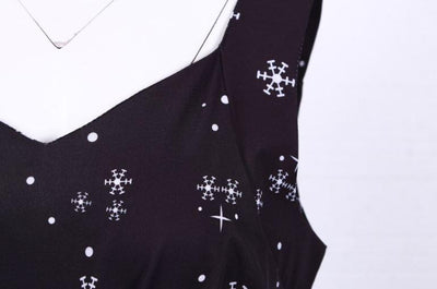 Vestido Navideño Negro Vintage