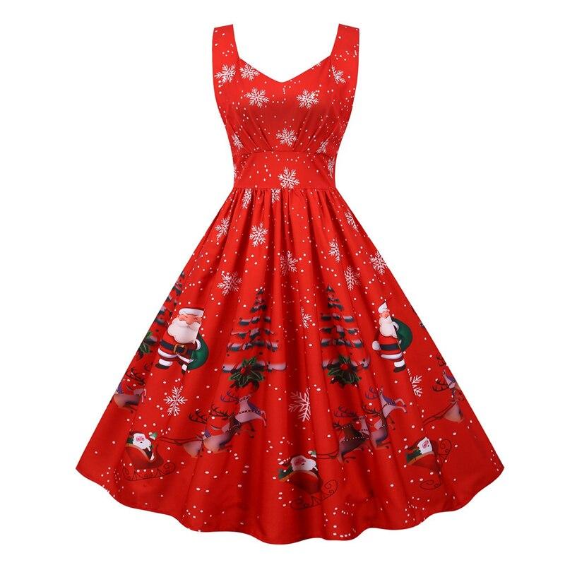 Vestido De Navidad Rojo Vintage