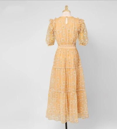Vestido Vintage Naranja De Calidad