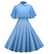 Vestido De Noche Azul De La Vendimia