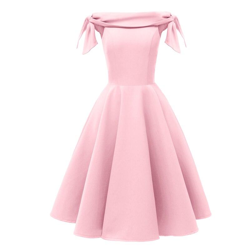 Vestido De Noche Rosa Vintage