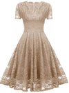 Vestido De Dama De Honor Vintage Beige
