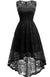 Vestido Vintage De Encaje Negro De Los Años 50