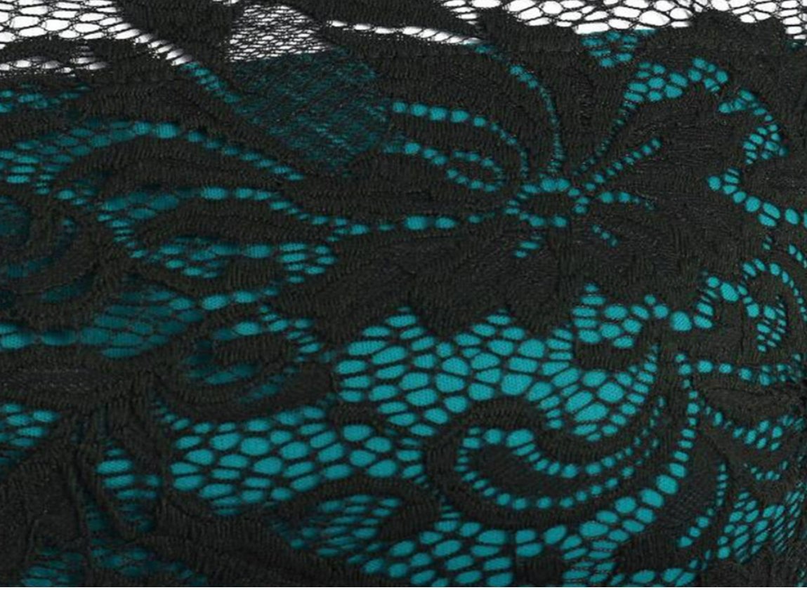 Vestido Verde Vintage 50s Encaje