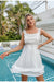 Vestido De Encaje Retro Blanco