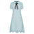 Vestido Vintage Encaje Turquesa