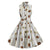 Vestido Vintage Dibujo Sin Mangas