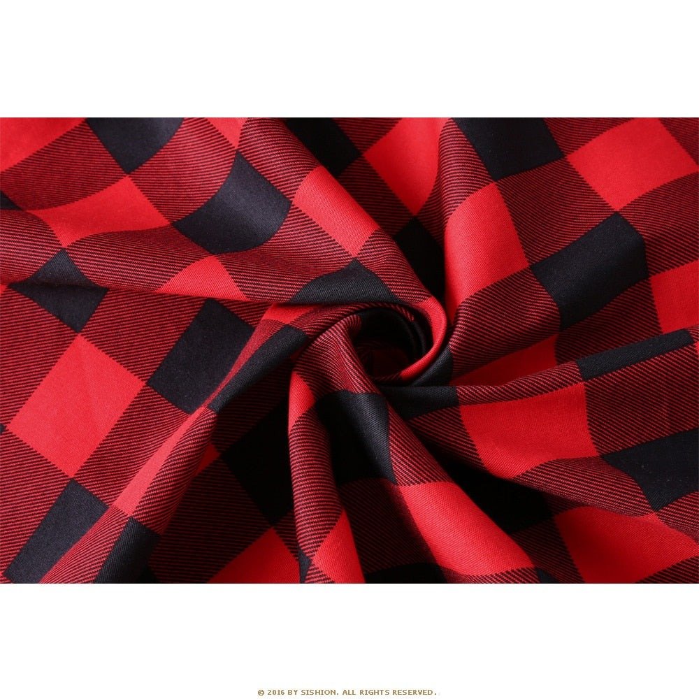 Vestido Vintage Escocia Rojo