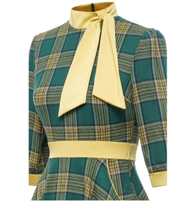 Vestido Vintage Elegancia Verde