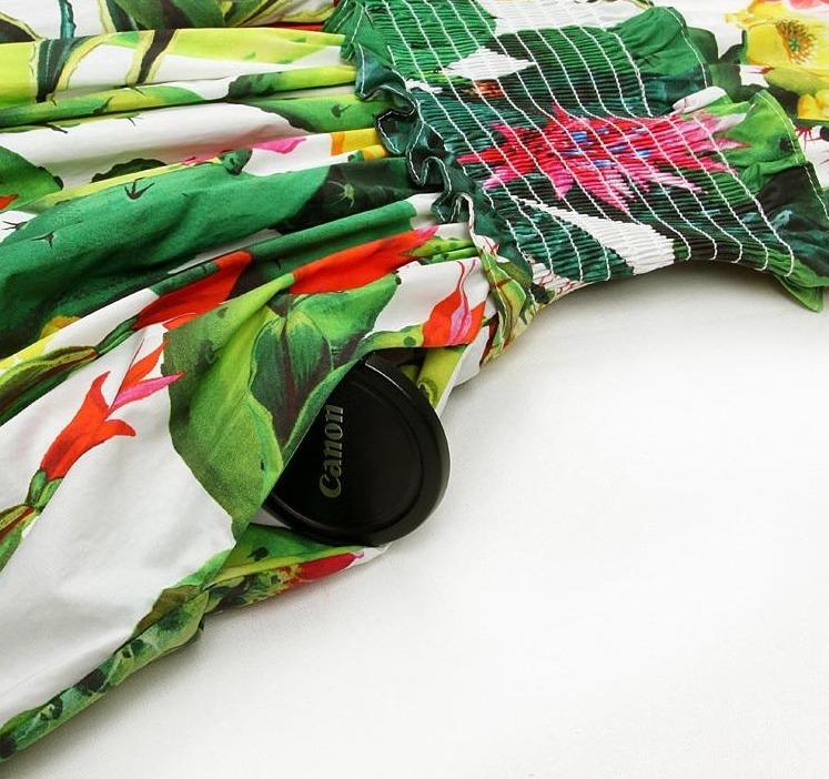 Vestido Vintage De Algodón Para Mujer